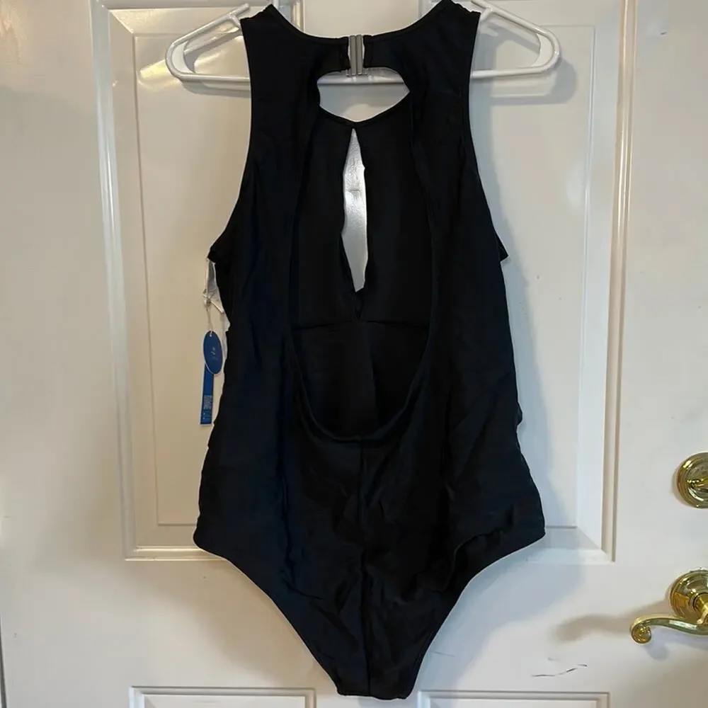 CUPSHE Women’s Swimsuit One‎ Piece Cutout XL Backless Round Neck Bathing Suit